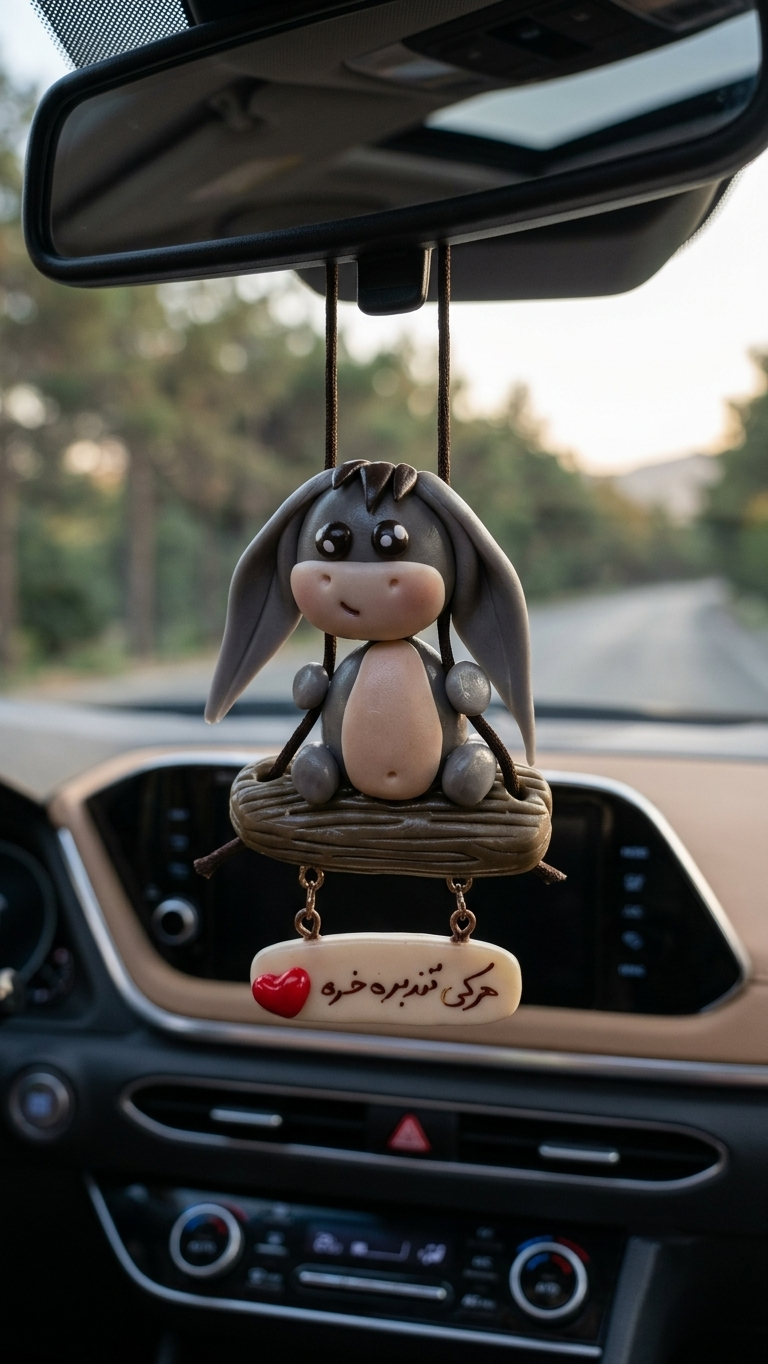 آویز آینه ماشین طرح جیگر  کد 1005