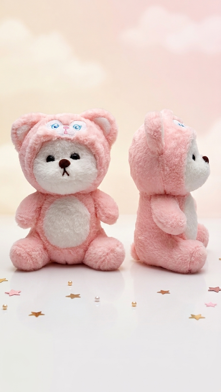 عروسک خرس کلاهدار کد580
