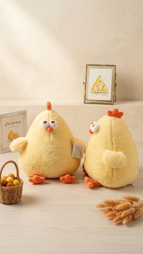 عروسک پولیشی جوجه تپل فانتزی (وارداتی)